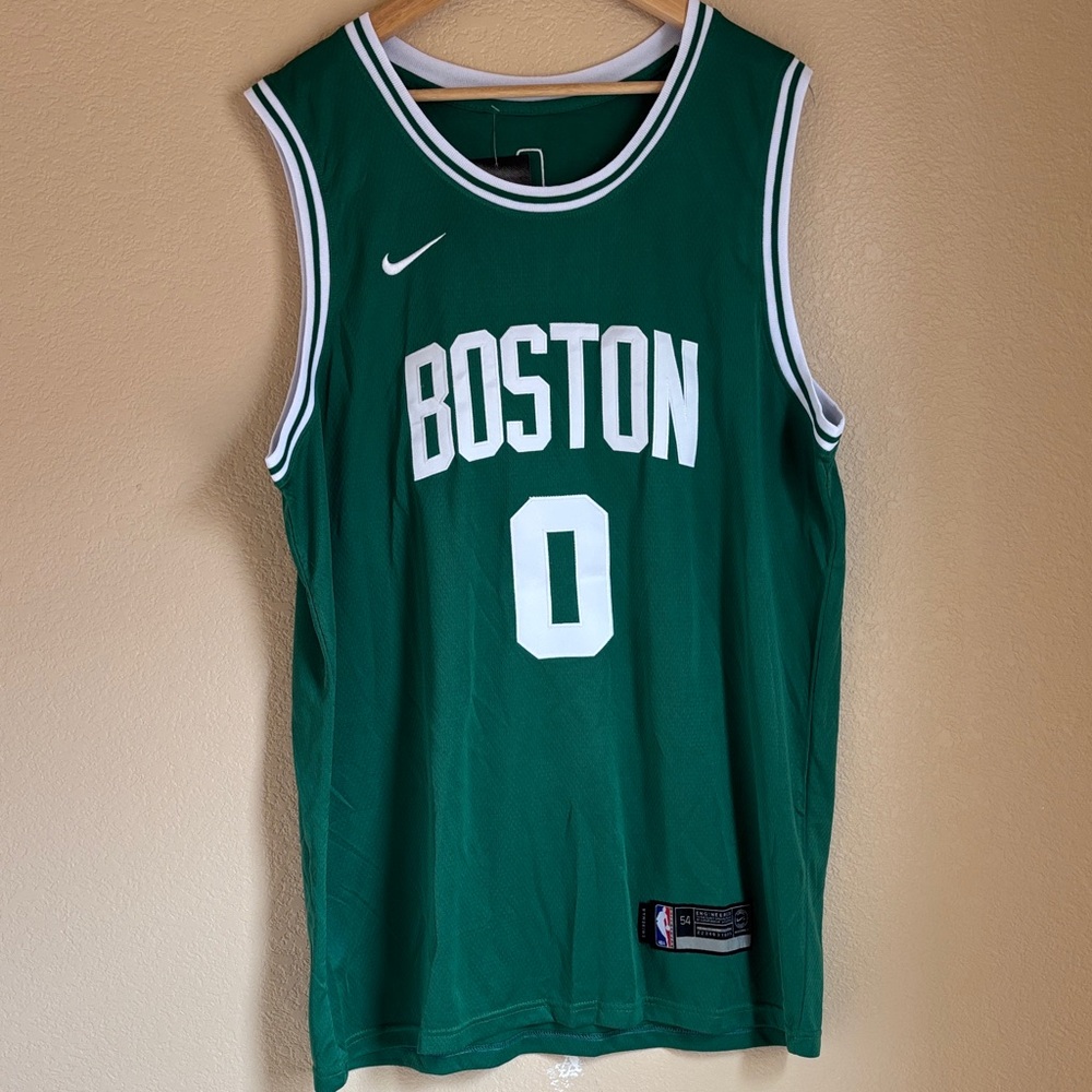 Nike Boston Green Jersey with White Accents